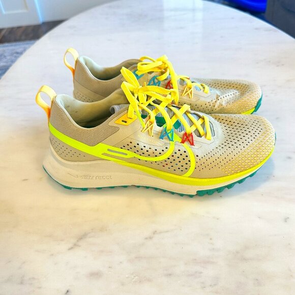 Nike Shoes - Nike React Pegasus Trail 4 Running Shoe Bright Yellow Gold Womens Size 9.5 EU 41